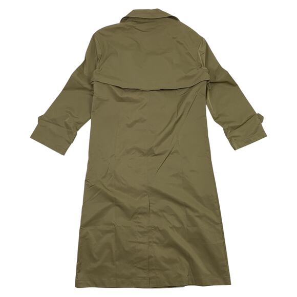 PrettyLittleThing Women’s Us 4 Light Khaki Button Through Oversized Trench Coat - Picture 4 of 8